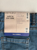 شلوارک جین زنانه بغل گلدوزی سایز 40 برند ESMARA